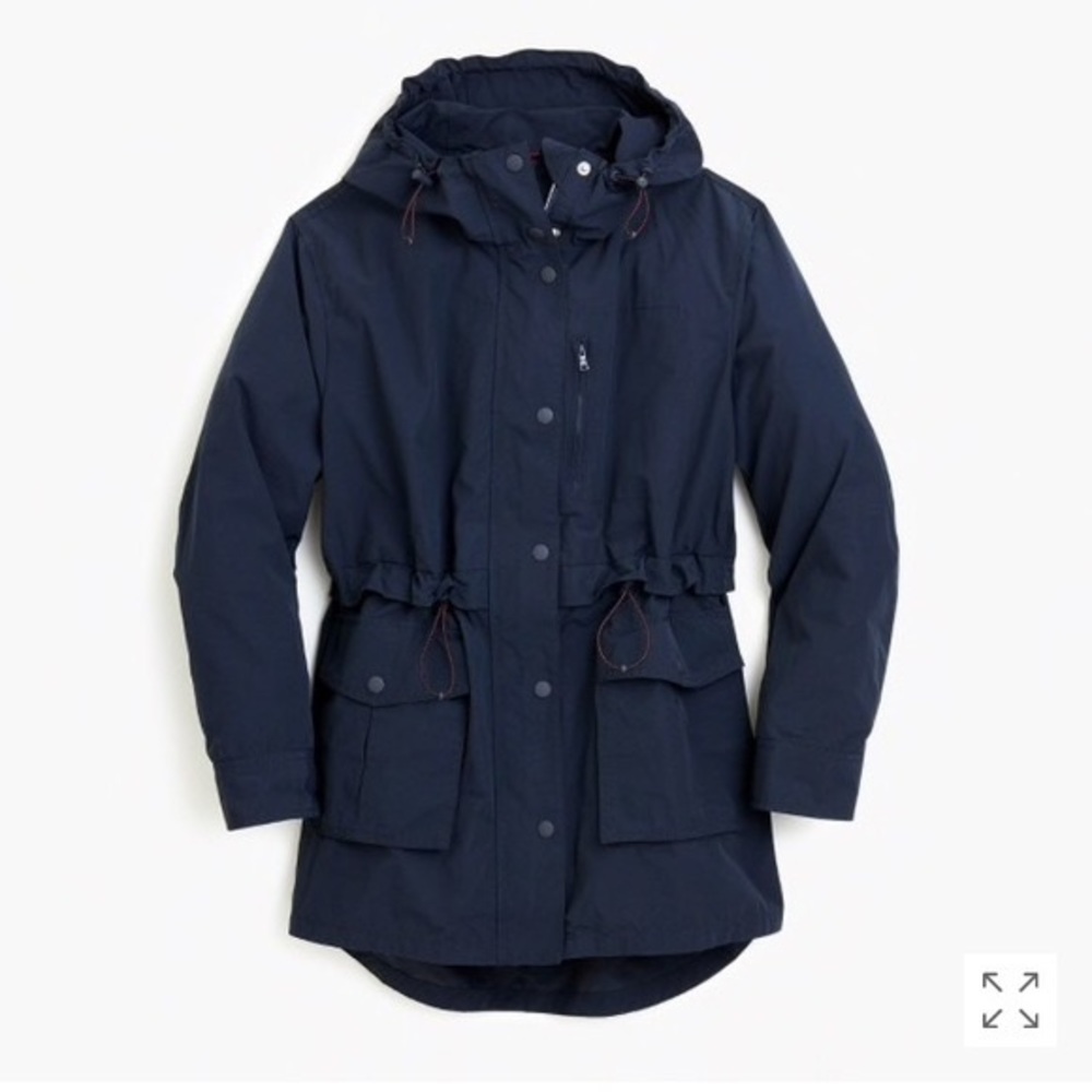j crew perfect lightweight rain jacket